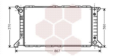 VAN WEZEL Radiaator,mootorijahutus 18002207